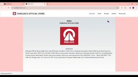 Project UAS Web Developer | Mata Kuliah Pemrograman Berorientasi Objek