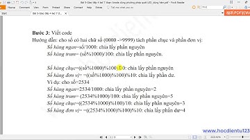 0851|Bài 7.4-AT89C52 giao tiếp với 4 led 7 đoạn Anode chung bằng phương pháp quet led