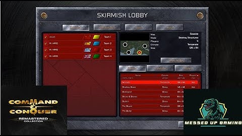 Command and Conquer Red Alert Remastered Skirmish Gameplay USSR– MAP: Seaside 3