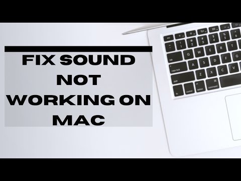 How to Fix No Sound on Mac | MacOS Catalina and Below