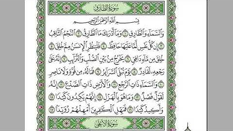 سورة الطارق بصوت الشيخ عبد الرحمن السديس
