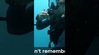 scuba diving under water skill