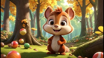 Cheeky Squirrels Playing in Tree House | Playful Squirrel Song for Kids | Fun Forest Adventure