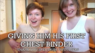 Thank you so much to Spectrum Outfitters for letting me give my friend Ruben his first ever chest binder, and for sponsering the 
