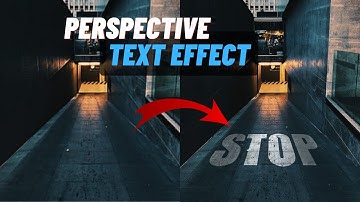 Perspective Text Effect in Photoshop | Photoshop Tutorial