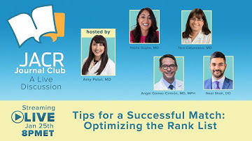 Tips for a Successful Match: Optimizing the Rank List
