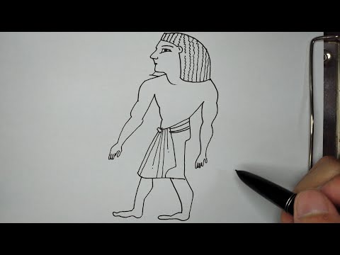 Video: Cómo Dibujar Un Egipcio