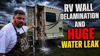 RV Wall Delamination And Water Damage | Cheap DIY Repair
