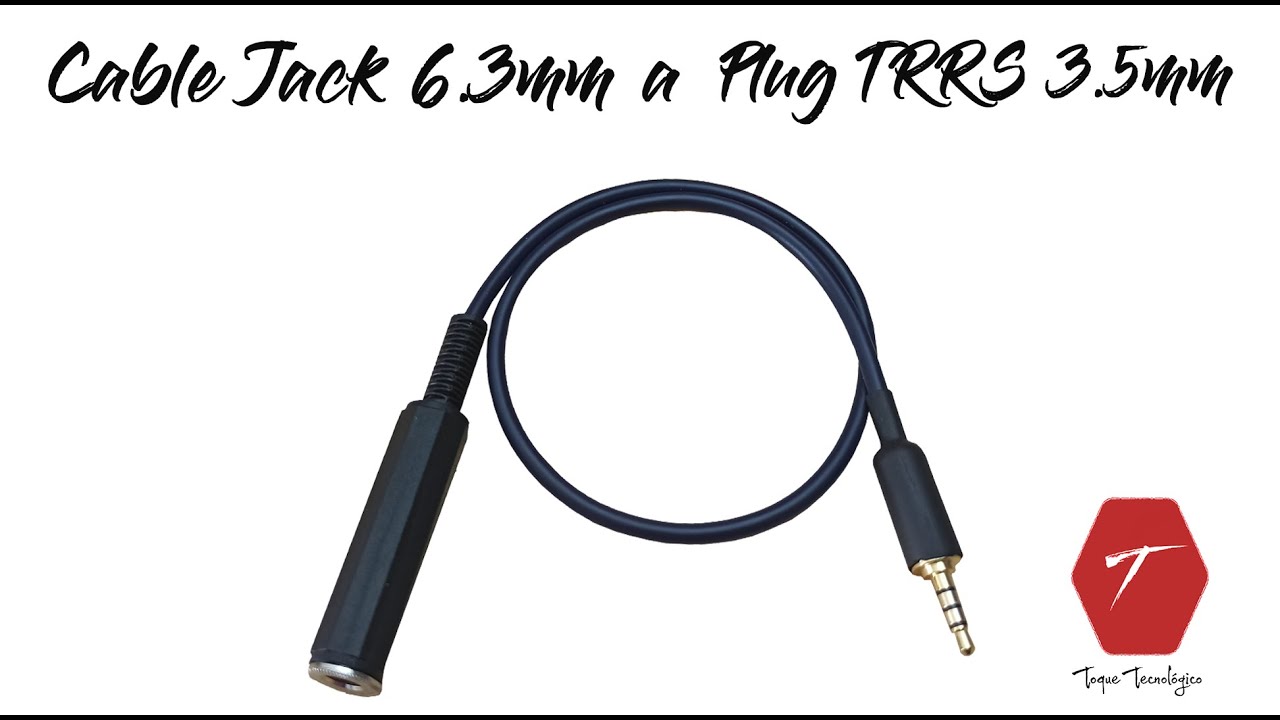 Cómo hacer / reparar / armar un cable Jack 6.3mm a Plug TRRS 3.5mm 