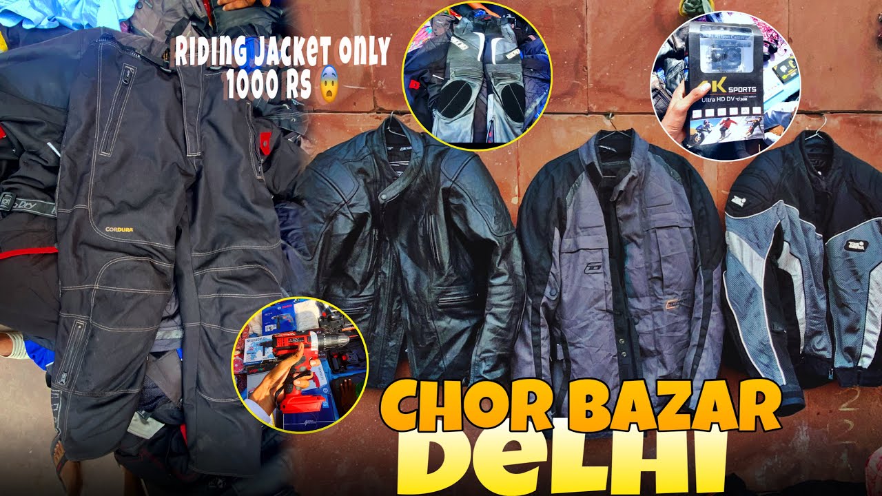 DELHI CHOR BAZAR 👌👍 || riding jackets only 1000 ￼|| GoPro || gadgets 
