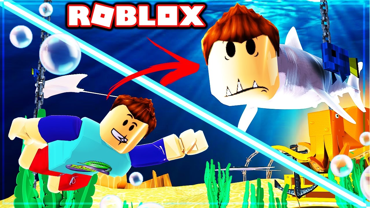 HOW TO BECOME A SHARK IN ROBLOX!!