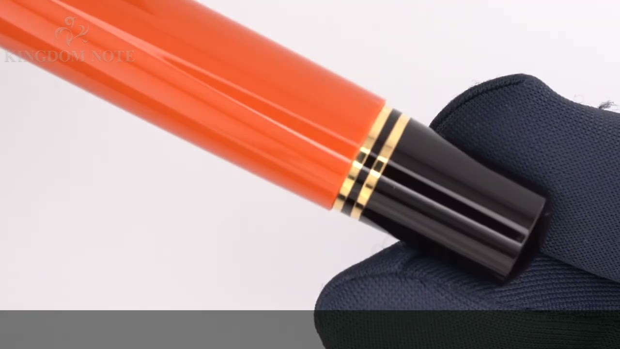 Pelikan ペリカン 万年筆 スーベレーン M800 バーントオレンジ F - YouTube