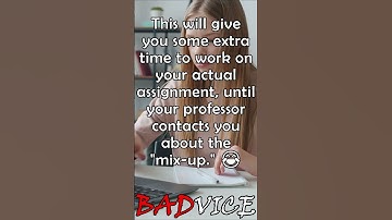 👎 #BADVICE - This is how you turn in a late assignment for full credit 🚫