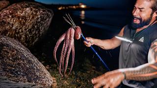 MAIOR PESCA DE POLVO Já Vista, Pescando com Lança, Coastal Foraging