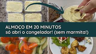 IDEIAS DE ALMOÇO DE SEGUNDA A SEXTA SÓ USANDO CONGELADOS | Só com minhas bases alimentares prontas