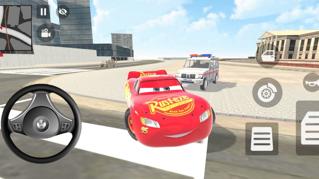 I got all the city cops chasing me😱I escaped in a McQueen car 🚗 | Car Game #policegame #cargamevideo