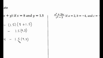 Algebra 2 Section 1 1 Expressions and Formulas