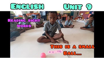 unit 9 My Senses/Ennum Ezhuthum/ Reading sight words ..This is a ...page 63 Day 1 Activity..