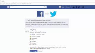 How to link and tweet your Facebook Status to Twitter?