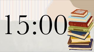 15 Minute Reading Timer Piano Tones At End