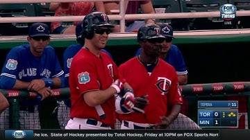 TOR@MIN: Mauer opens scoring with an RBI knock