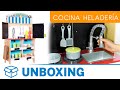 Unboxing cocina y heladera de madera woomax colors  colorbaby