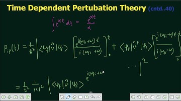 Lecture 49 | Calculation of Transition Probability in Harmonic Perturbation | Time Dependent Pert.