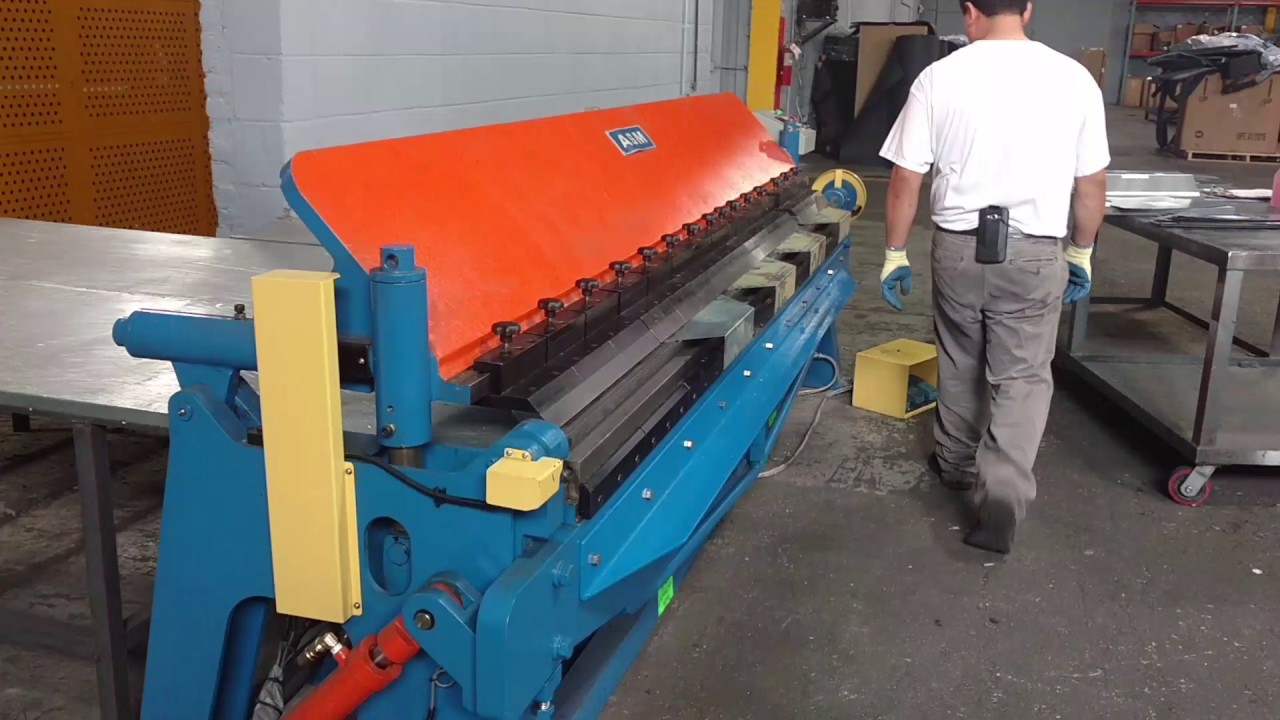 PROFAB Powered Hydraulic Finger Brake Machine 1 YouTube