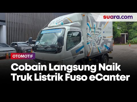 Bukan Mobil Listrik, Sekarang Kita Cobain Langsung Naik Truk Listrik Fuso eCanter