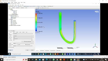Water Flow in U-Shape Pipe in Ansys CFX DesignModeler || Ansys Workbench || CFX Tutorial || Hindi
