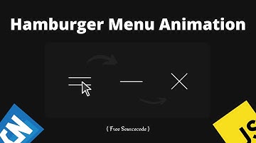 Create a different Hamburger Menu Animation using HTML CSS and JS