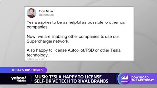 Elon Musk: Tesla happy to license self-driving tech to other brands