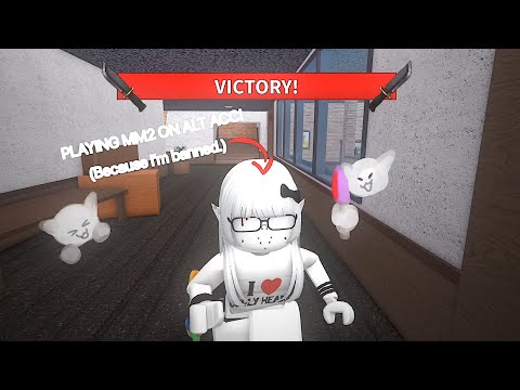 PLAYING MM2 ON MY ALT ACCOUNT! (read desc!) | MONTAGE!