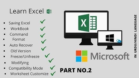 Learn Microsoft  Excel  |  Saving Excel Files | Module 4 | Lesson 2 | Student Mentor