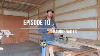 Framing walls with vaulted ceilings // Building a barndominium episode 10