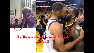 LeBron James and Steph Curry Kiss! PART 2