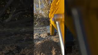 1/14th scale Komatsu PC360 cab view (trenching undisturbed soil)