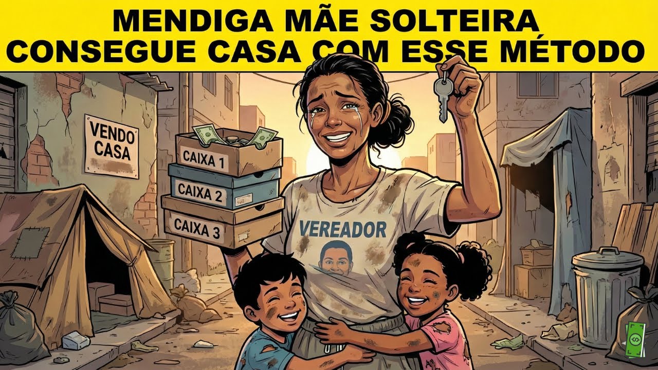 Como uma MENDIGA MÃE SOLTEIRA usou a Técnica das 3 Caixas de Sapatos e GARANTIU o Teto dos Filhos