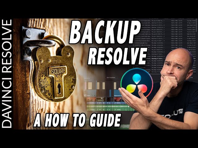 Don’t lose everything in DaVinci Resolve!  | How to BACKUP Projects, Database, Media & Computer class=