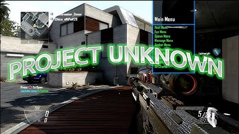 [PS3] Project Unknown Black Ops 2 GSC Mod Menu [1.19]