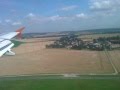 Landing in Paris-Charles de Gaulle Airport (Rossiya Airline) Airbus A318