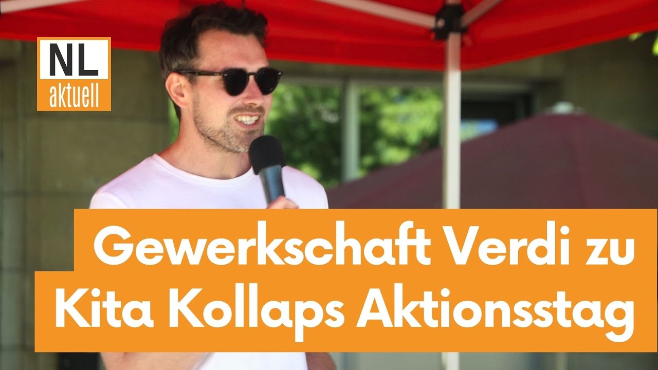 Cottbus | Kita Kollaps Aktionsstag in Brandenburg: Redebeitrag von Gewerkschaft Verdi