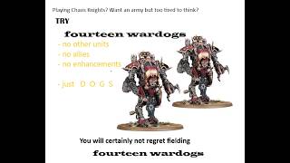 Living Long Enough To Become The Villain - A Chaos Knights 40k RTT Report Living Long Enough To Become The Villain - A Chaos Knights 40k RTT Report