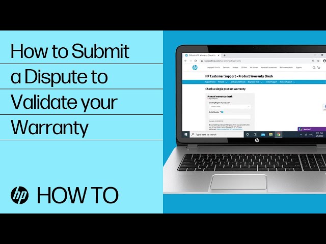 labyrint oversætter slack How to Submit a Dispute to Validate Your Warranty | HP Support | HP -  YouTube