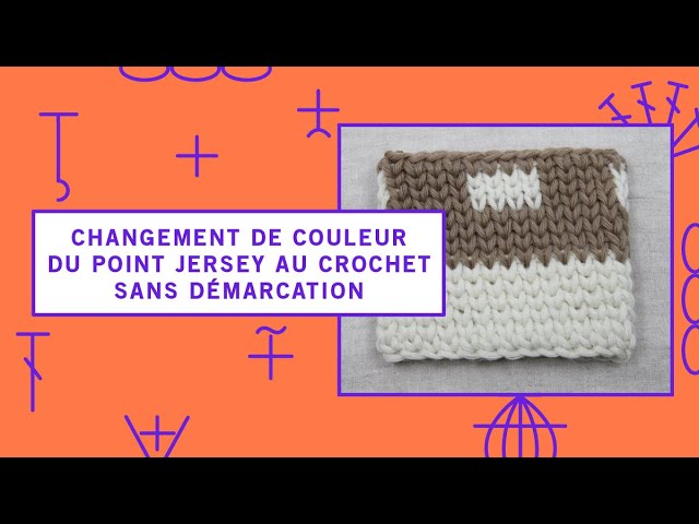 Le point au crochet qui imite la maille Jersey du tricot (en rangs