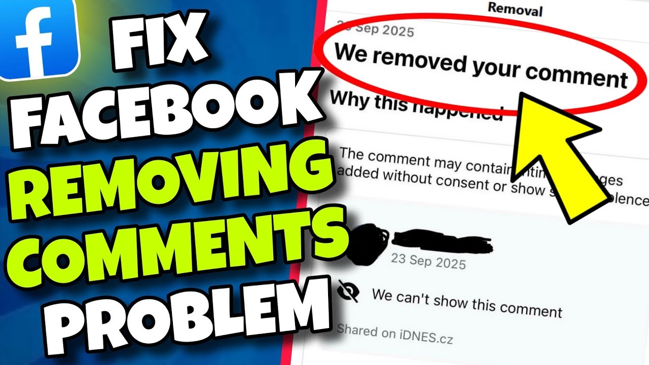 Comment Rrmoved How to Fix Facebook Removing Your Comments for No Reason (We removed ...