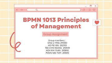BPMN 1013- Principles of Management (I) / FoodZen Organization