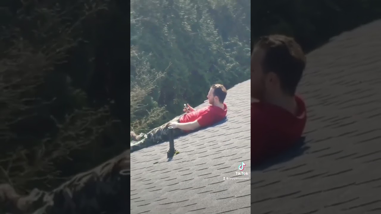 Smoking on a roof? 🤦🏽‍♂️