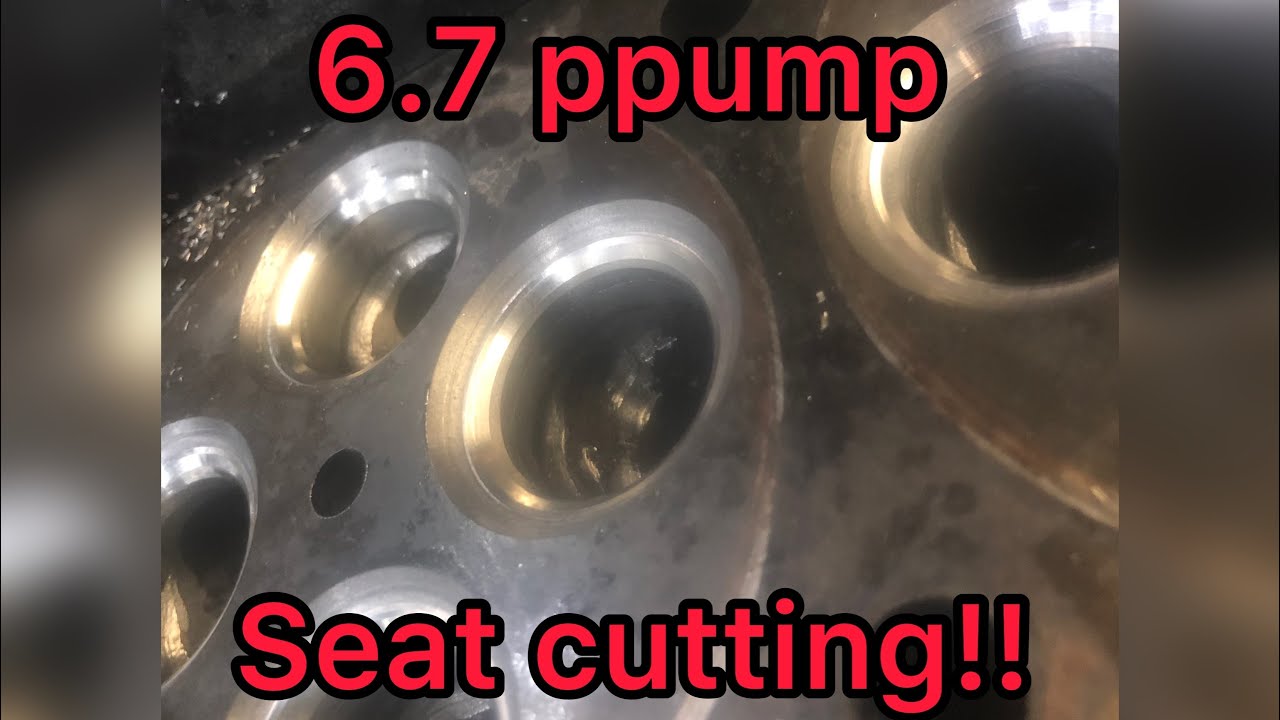 Ppump 6.7 CUMMINS BUILD part 15 Seat cutting and thread frost plugs