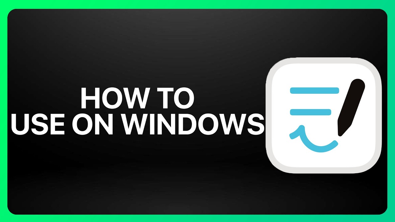 Using Good Notes On Windows How To Use Goodnotes on Windows! Tutorial - YouTube